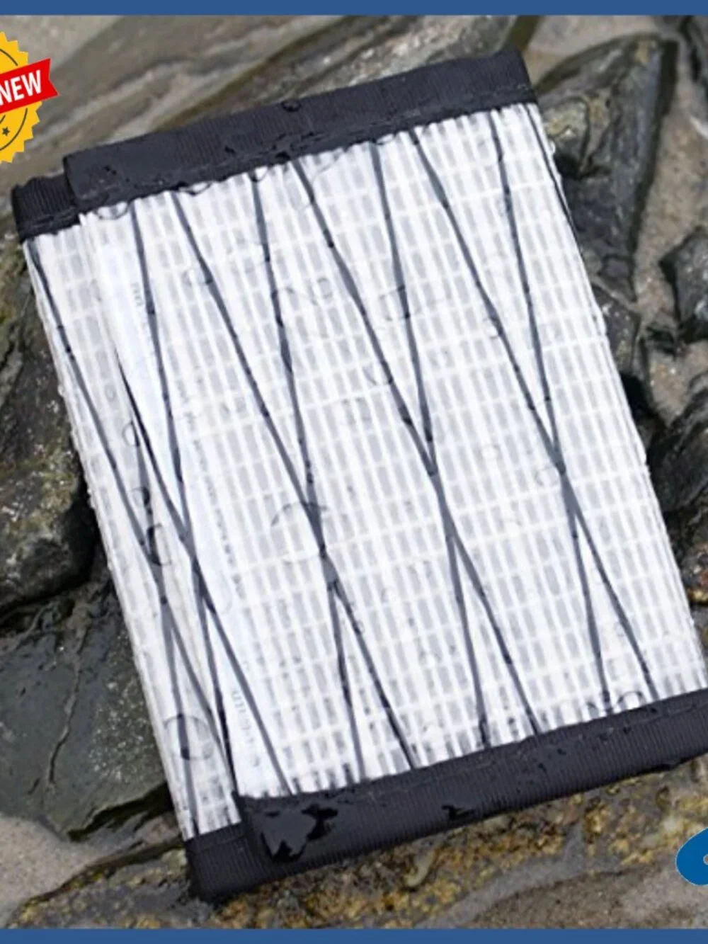 Recycled Sailcloth Slim Trifold Wallet - Minimalist Design Made in USA